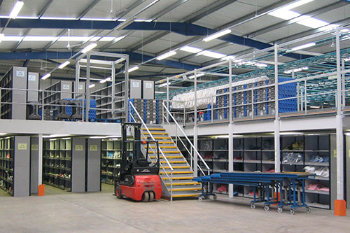 Storage Rack And Mezzanine Floor Fire Warehouses